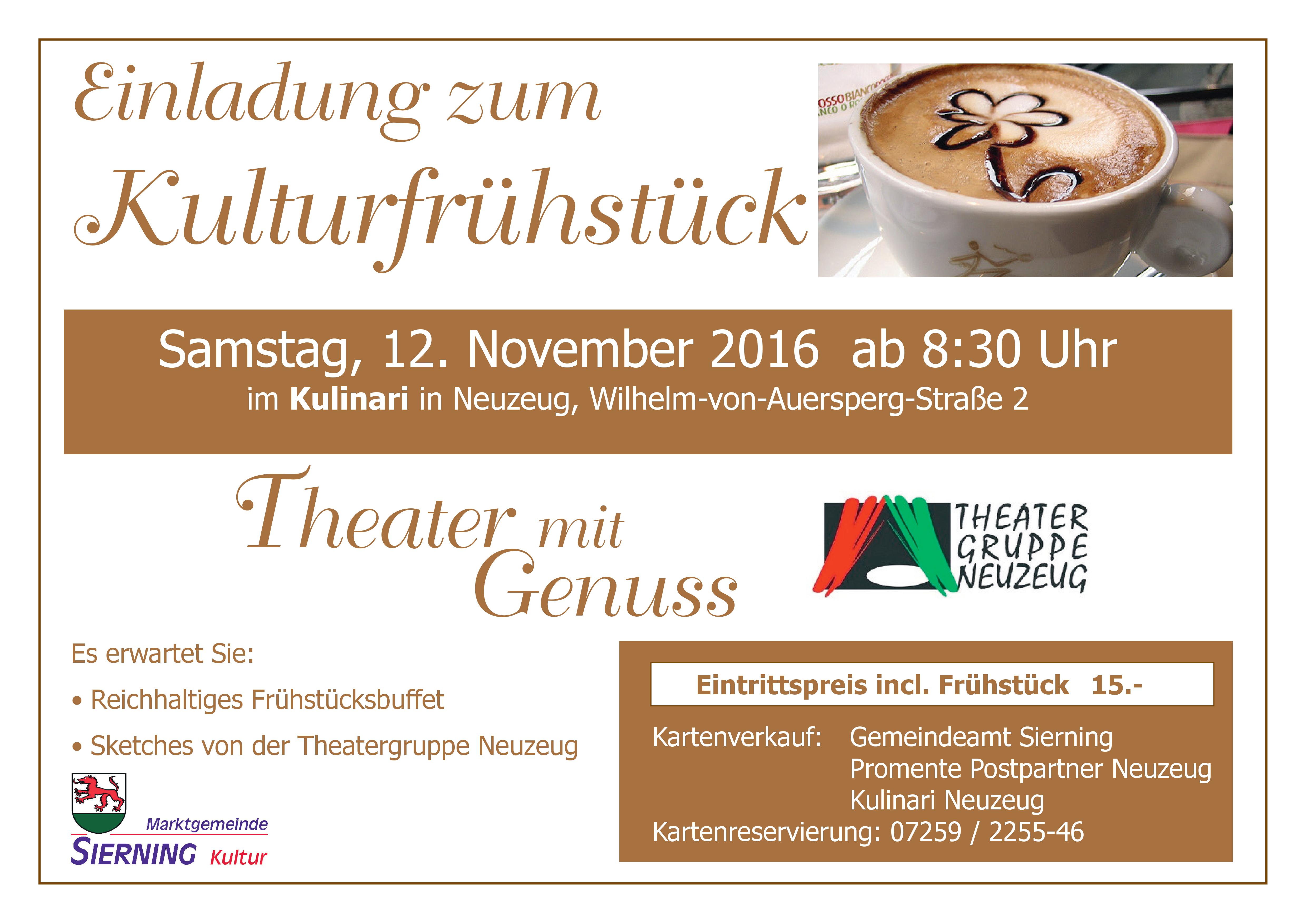 Plakat Kulturfruhstuck 2016